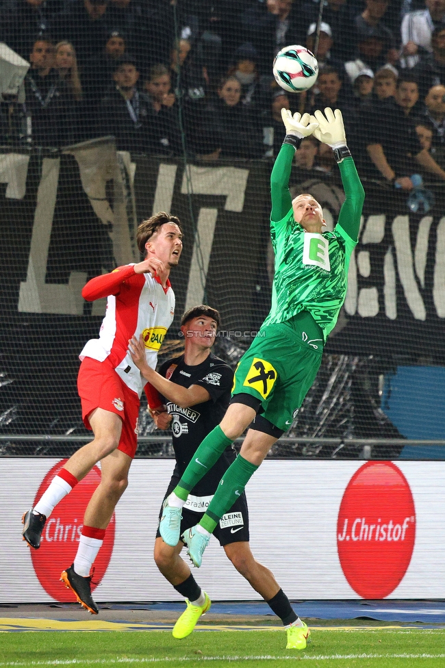 Sturm Graz - RB Salzburg
Oesterreichische Fussball Bundesliga, 13. Runde, SK Sturm Graz - FC RB Salzburg, Stadion Liebenau Graz, 09.11.2025. 

Foto zeigt Oliver Christensen (Sturm)
