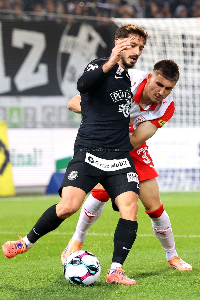 Sturm Graz - Salzburg
Oesterreichische Fussball Bundesliga, 13. Runde, SK Sturm Graz - FC Salzburg, Stadion Liebenau Graz, 09.11.2025. 

Foto zeigt Otar Kiteishvili (Sturm)
