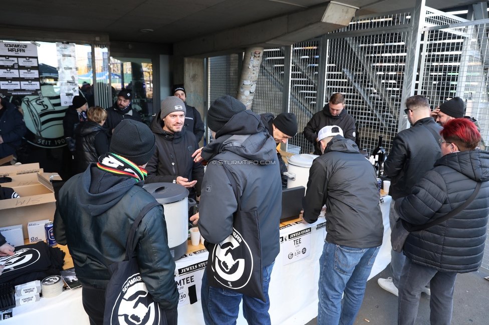 Sturm Graz - LASK
Oesterreichische Fussball Bundesliga, 14. Runde, SK Sturm Graz - LASK, Stadion Liebenau Graz, 23.11.2025. 

Foto zeigt das Vereinsfest von Schwoaze Helfen
