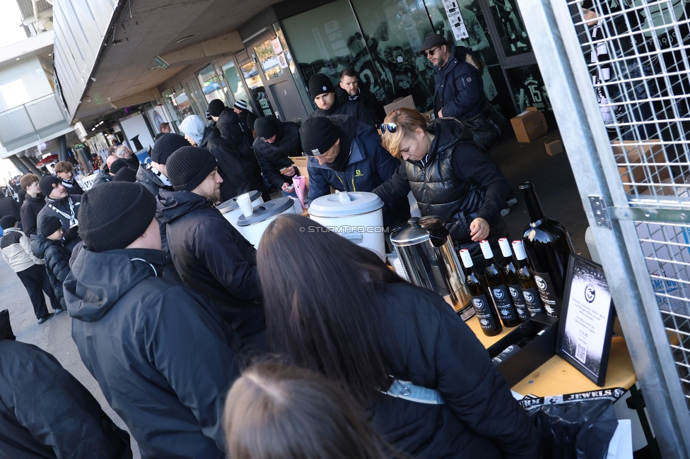 Sturm Graz - LASK
Oesterreichische Fussball Bundesliga, 14. Runde, SK Sturm Graz - LASK, Stadion Liebenau Graz, 23.11.2025. 

Foto zeigt das Vereinsfest von Schwoaze Helfen
