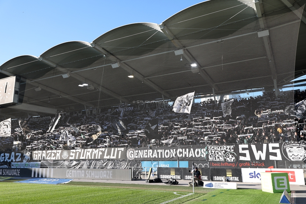 Sturm Graz - LASK
Oesterreichische Fussball Bundesliga, 14. Runde, SK Sturm Graz - LASK, Stadion Liebenau Graz, 23.11.2025. 

Foto zeigt Fans von Sturm
Schlüsselwörter: schals