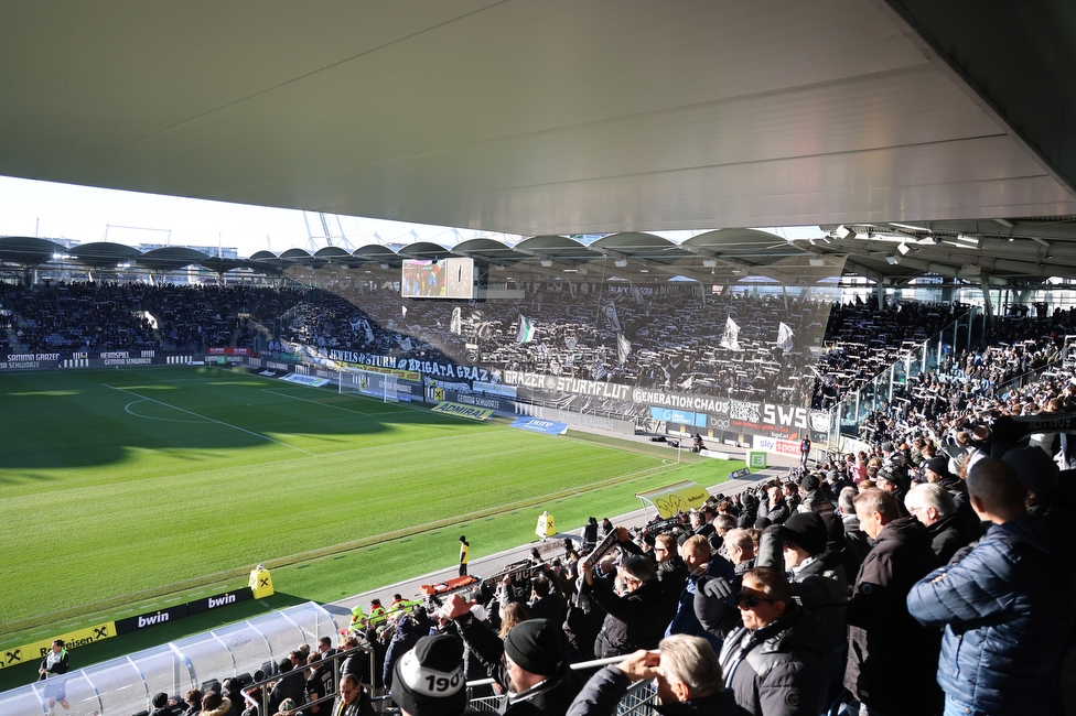 Sturm Graz - LASK
Oesterreichische Fussball Bundesliga, 14. Runde, SK Sturm Graz - LASK, Stadion Liebenau Graz, 23.11.2025. 

Foto zeigt Fans von Sturm
Schlüsselwörter: schals