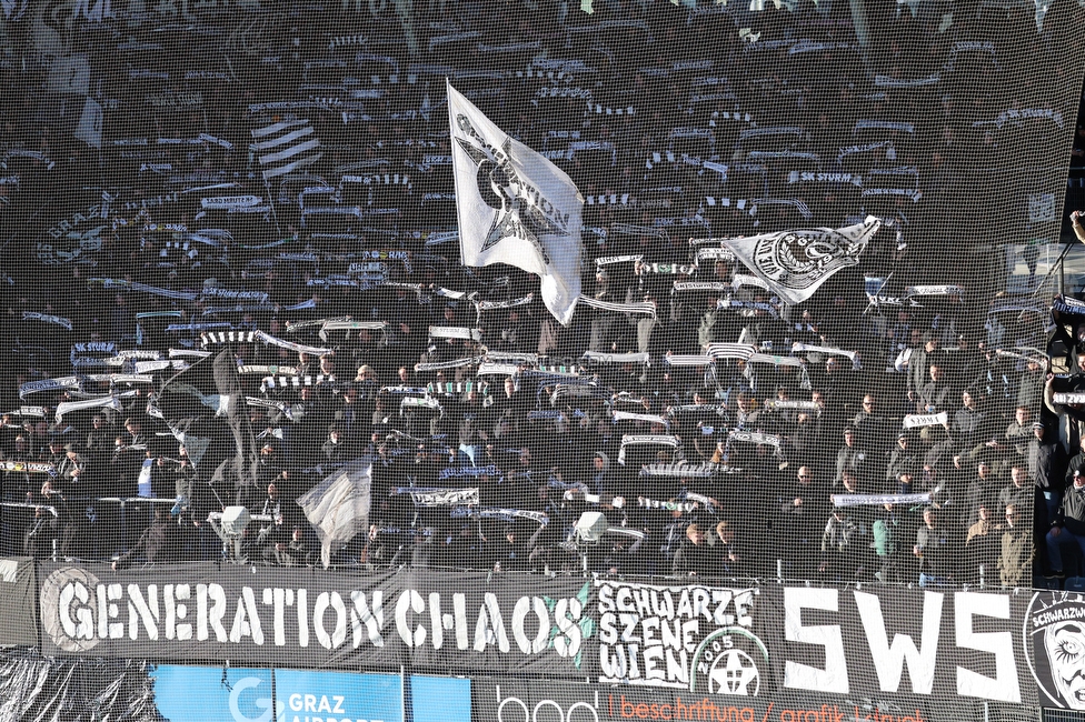 Sturm Graz - LASK
Oesterreichische Fussball Bundesliga, 14. Runde, SK Sturm Graz - LASK, Stadion Liebenau Graz, 23.11.2025. 

Foto zeigt Fans von Sturm
Schlüsselwörter: schals