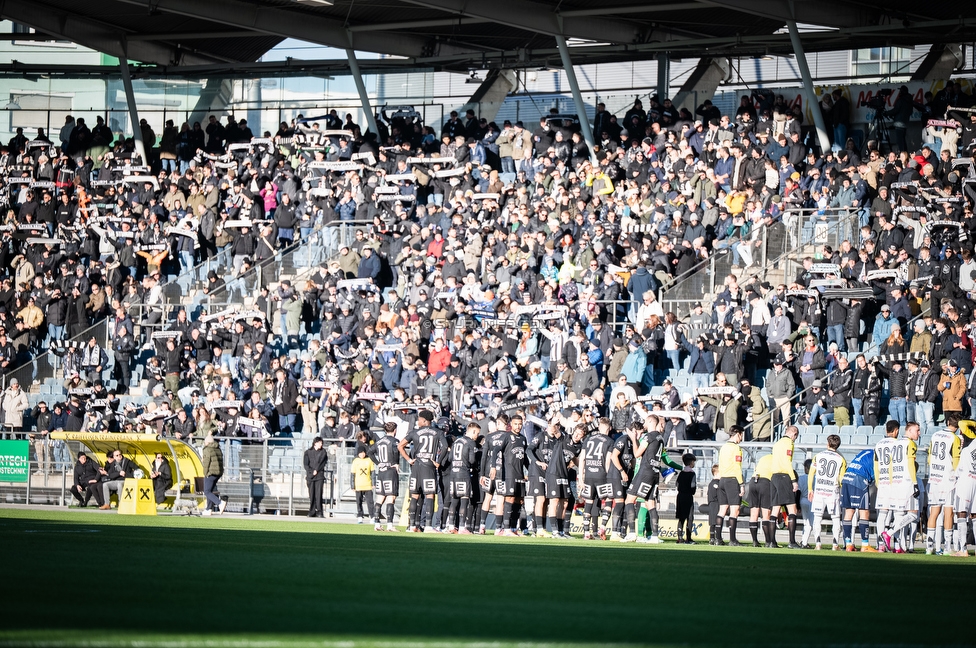 Sturm Graz - LASK
Oesterreichische Fussball Bundesliga, 14. Runde, SK Sturm Graz - LASK, Stadion Liebenau Graz, 23.11.2025. 

Foto zeigt Fans von Sturm und die Mannschaft von Sturm
