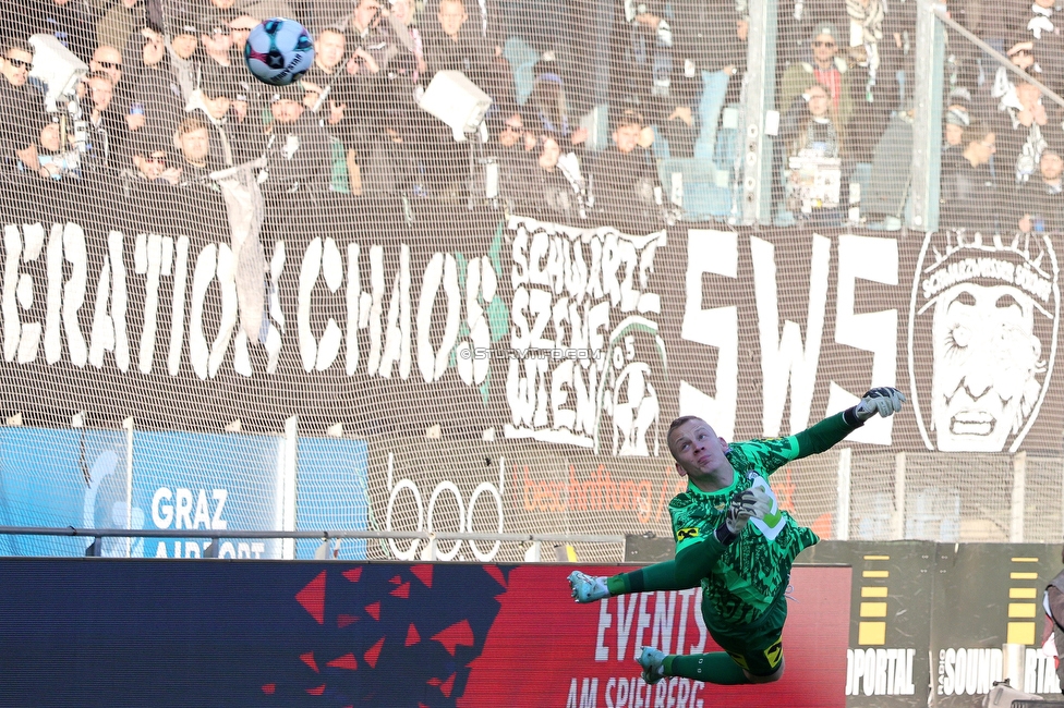 Sturm Graz - LASK
Oesterreichische Fussball Bundesliga, 14. Runde, SK Sturm Graz - LASK, Stadion Liebenau Graz, 23.11.2025. 

Foto zeigt Oliver Christensen (Sturm)
