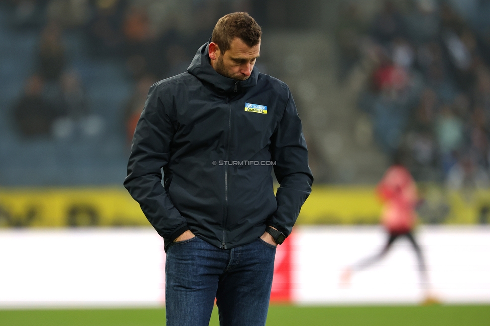 Sturm Graz - LASK
Oesterreichische Fussball Bundesliga, 14. Runde, SK Sturm Graz - LASK, Stadion Liebenau Graz, 23.11.2025. 

Foto zeigt Juergen Saeumel (Cheftrainer Sturm)
