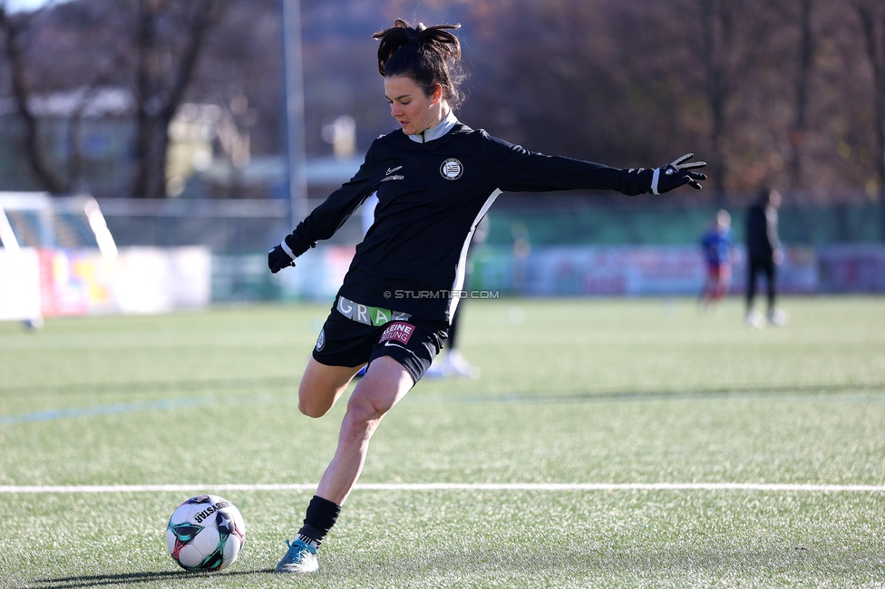 Sturm Damen - Suedburgenland Hartberg
OEFB Frauen Bundesliga, 13. Runde, SK Sturm Graz Damen - SpG Suedburgenland TSV Hartberg, Koralmstadion Deutschlandsberg, 23.11.2025. 

Foto zeigt Zala Kustrin (Sturm Damen)
