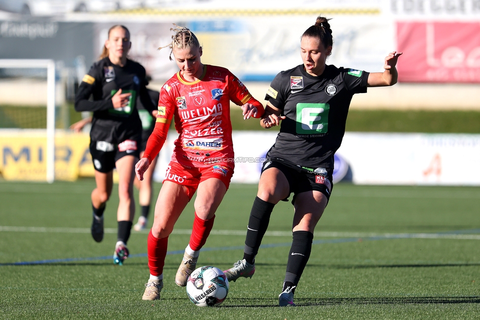 Sturm Damen - Suedburgenland Hartberg
OEFB Frauen Bundesliga, 13. Runde, SK Sturm Graz Damen - SpG Suedburgenland TSV Hartberg, Koralmstadion Deutschlandsberg, 23.11.2025. 

Foto zeigt Stefanie Grossgasteiger (Sturm Damen)
