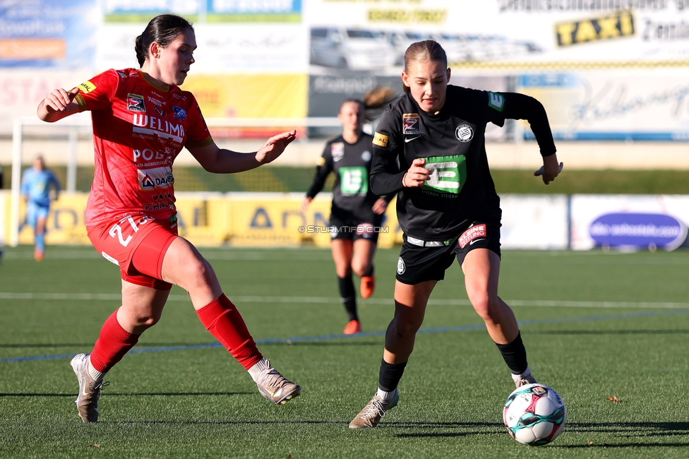 Sturm Damen - Suedburgenland Hartberg
OEFB Frauen Bundesliga, 13. Runde, SK Sturm Graz Damen - SpG Suedburgenland TSV Hartberg, Koralmstadion Deutschlandsberg, 23.11.2025. 

Foto zeigt Lena Breznik (Sturm Damen)
