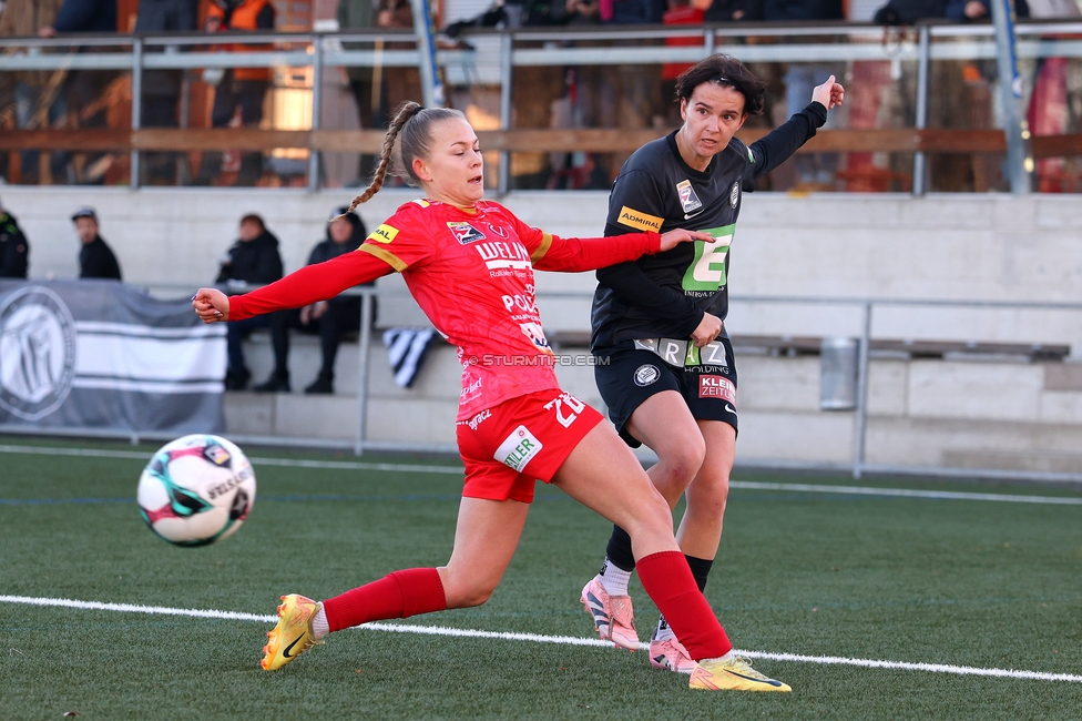 Sturm Damen - Suedburgenland Hartberg
OEFB Frauen Bundesliga, 13. Runde, SK Sturm Graz Damen - SpG Suedburgenland TSV Hartberg, Koralmstadion Deutschlandsberg, 23.11.2025. 

Foto zeigt Leonie Christin Tragl (Sturm Damen)
