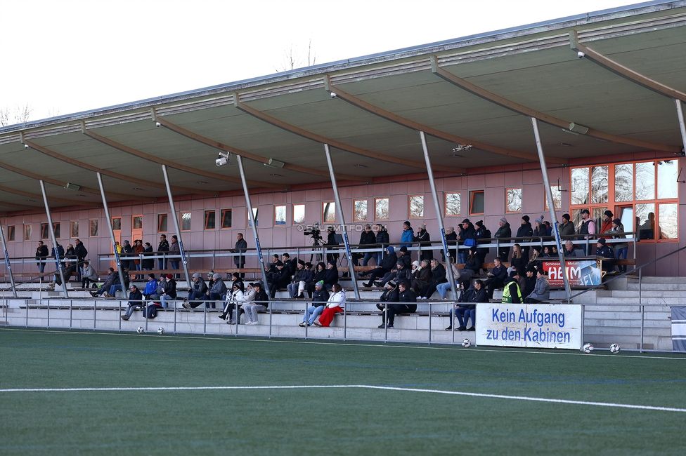Sturm Damen - Suedburgenland Hartberg
OEFB Frauen Bundesliga, 13. Runde, SK Sturm Graz Damen - SpG Suedburgenland TSV Hartberg, Koralmstadion Deutschlandsberg, 23.11.2025. 

Foto zeigt Fans

