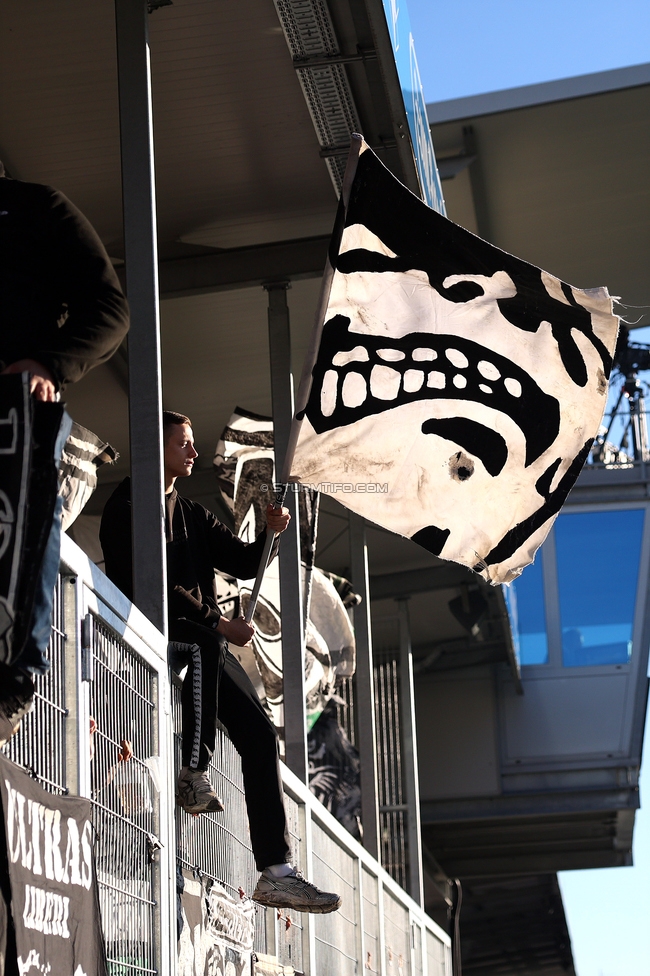 Hartberg - Sturm Graz
Oesterreichische Fussball Bundesliga, 15. Runde, TSV Hartberg - SK Sturm Graz, PROfertil Arena Hartberg, 30.11.2025. 

Foto zeigt Fans von Sturm
