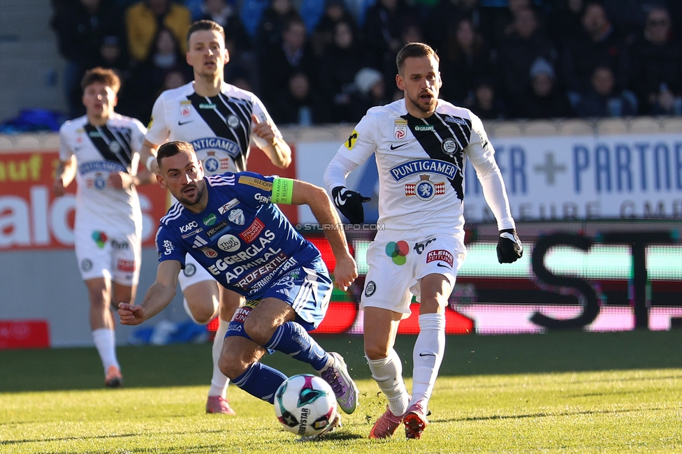 Hartberg - Sturm Graz
Oesterreichische Fussball Bundesliga, 15. Runde, TSV Hartberg - SK Sturm Graz, PROfertil Arena Hartberg, 30.11.2025. 

Foto zeigt Tomi Horvat (Sturm)
