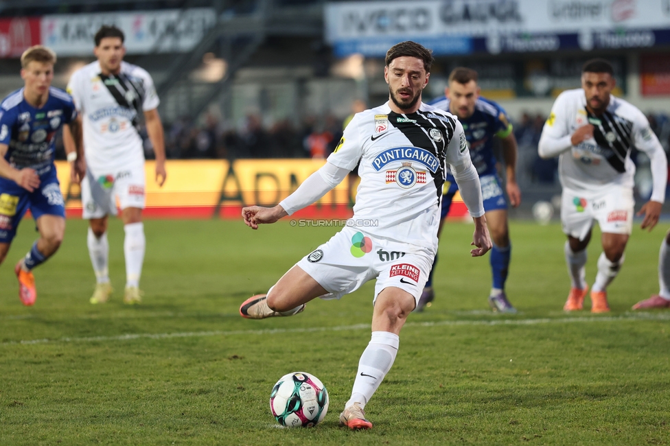 Hartberg - Sturm Graz
dOesterreichische Fussball Bundesliga, 15. Runde, TSV Hartberg - SK Sturm Graz, PROfertil Arena Hartberg, 30.11.2025. 

Foto zeigt Otar Kiteishvili (Sturm)
