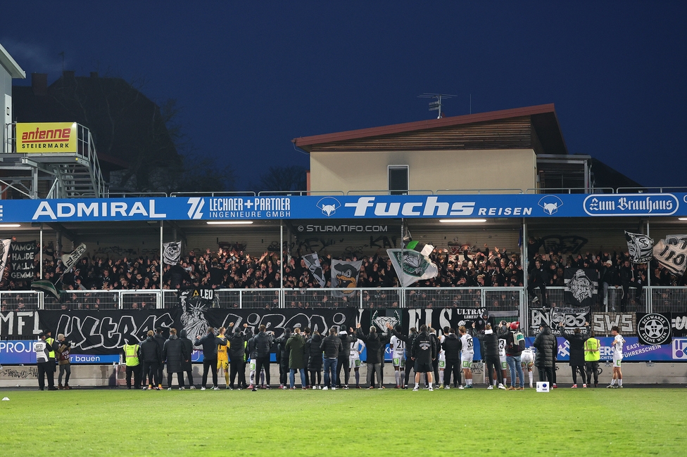 Hartberg - Sturm Graz
Oesterreichische Fussball Bundesliga, 15. Runde, TSV Hartberg - SK Sturm Graz, PROfertil Arena Hartberg, 30.11.2025. 

Foto zeigt die Mannschaft von Sturm
