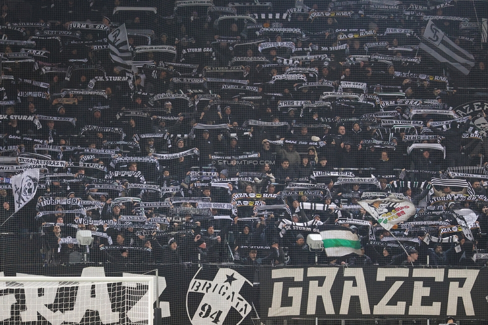 Sturm Graz - Wattens
Oesterreichische Fussball Bundesliga, 4. Runde, SK Sturm Graz - WSG Tirol, Stadion Liebenau Graz, 03.12.2025. 

Foto zeigt Fans von Sturm

