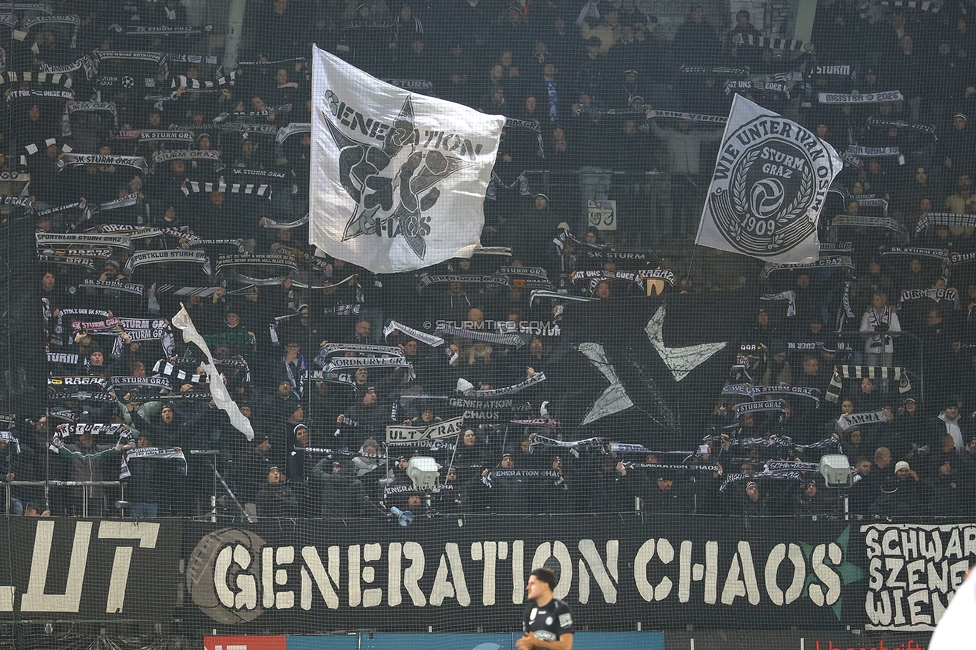Sturm Graz - Wattens
Oesterreichische Fussball Bundesliga, 4. Runde, SK Sturm Graz - WSG Tirol, Stadion Liebenau Graz, 03.12.2025. 

Foto zeigt Fans von Sturm
