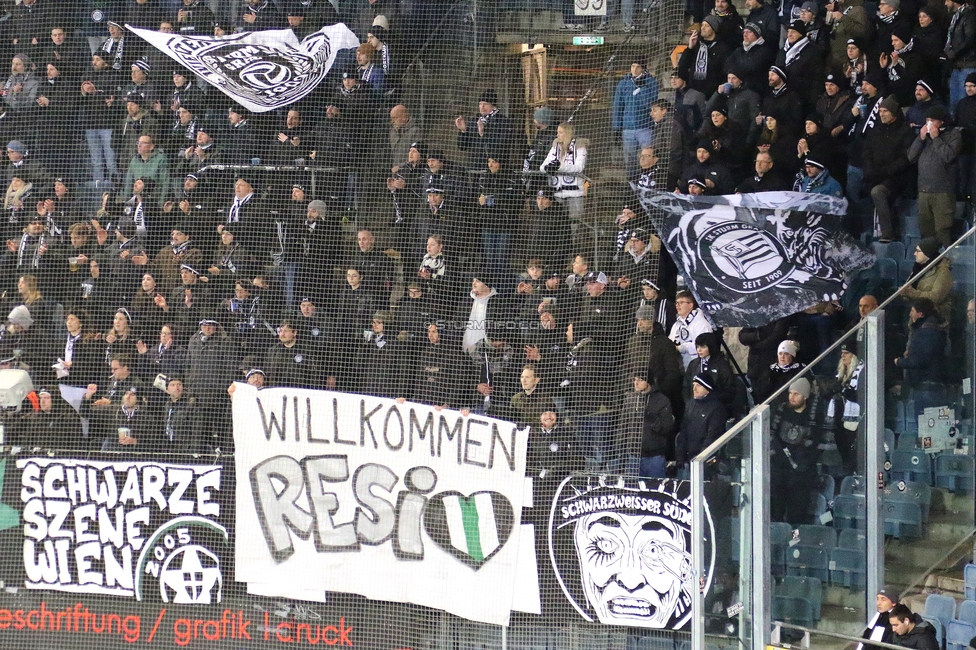 Sturm Graz - Wattens
Oesterreichische Fussball Bundesliga, 4. Runde, SK Sturm Graz - WSG Tirol, Stadion Liebenau Graz, 03.12.2025. 

Foto zeigt Fans von Sturm mit einem Spruchband
