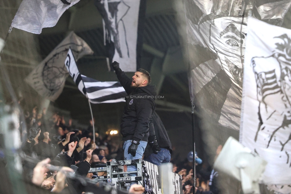 Sturm Graz - Wattens
Oesterreichische Fussball Bundesliga, 4. Runde, SK Sturm Graz - WSG Tirol, Stadion Liebenau Graz, 03.12.2025. 

Foto zeigt Fans von Sturm
