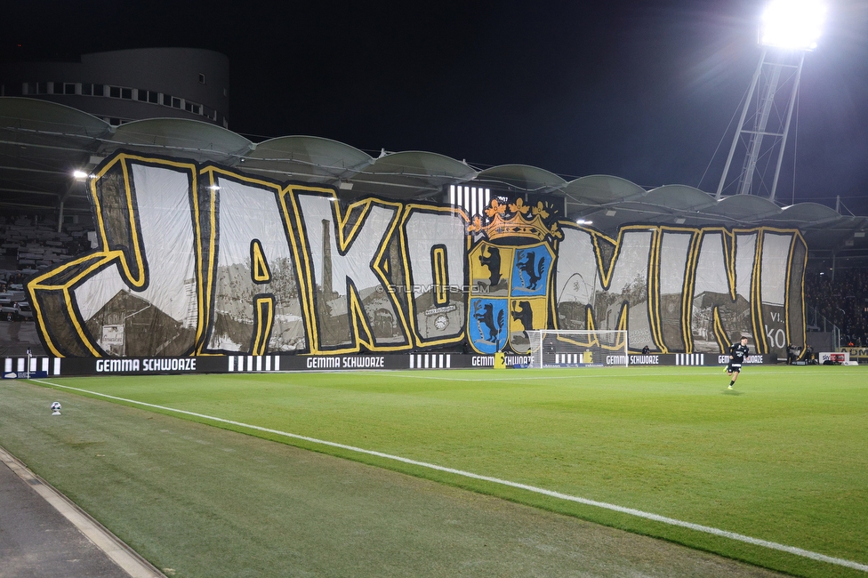 Sturm Graz - GAK
Oesterreichische Fussball Bundesliga, 16. Runde, SK Sturm Graz - Grazer AK, Stadion Liebenau Graz, 07.12.2025. 

Foto zeigt Fans von Sturm mit einer Choreografie
