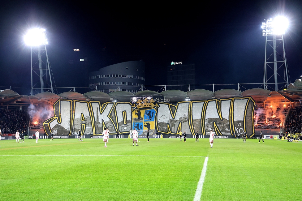Sturm Graz - GAK
Oesterreichische Fussball Bundesliga, 16. Runde, SK Sturm Graz - Grazer AK, Stadion Liebenau Graz, 07.12.2025. 

Foto zeigt Fans von Sturm mit einer Choreografie
