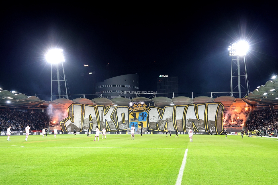 Sturm Graz - GAK
Oesterreichische Fussball Bundesliga, 16. Runde, SK Sturm Graz - Grazer AK, Stadion Liebenau Graz, 07.12.2025. 

Foto zeigt Fans von Sturm mit einer Choreografie
