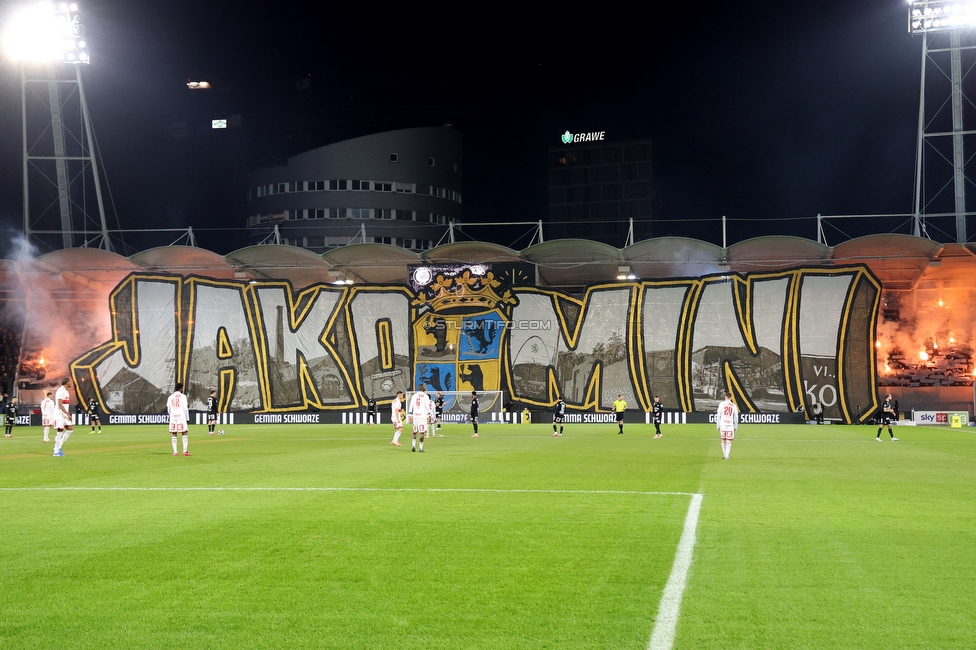 Sturm Graz - GAK
Oesterreichische Fussball Bundesliga, 16. Runde, SK Sturm Graz - Grazer AK, Stadion Liebenau Graz, 07.12.2025. 

Foto zeigt Fans von Sturm mit einer Choreografie
