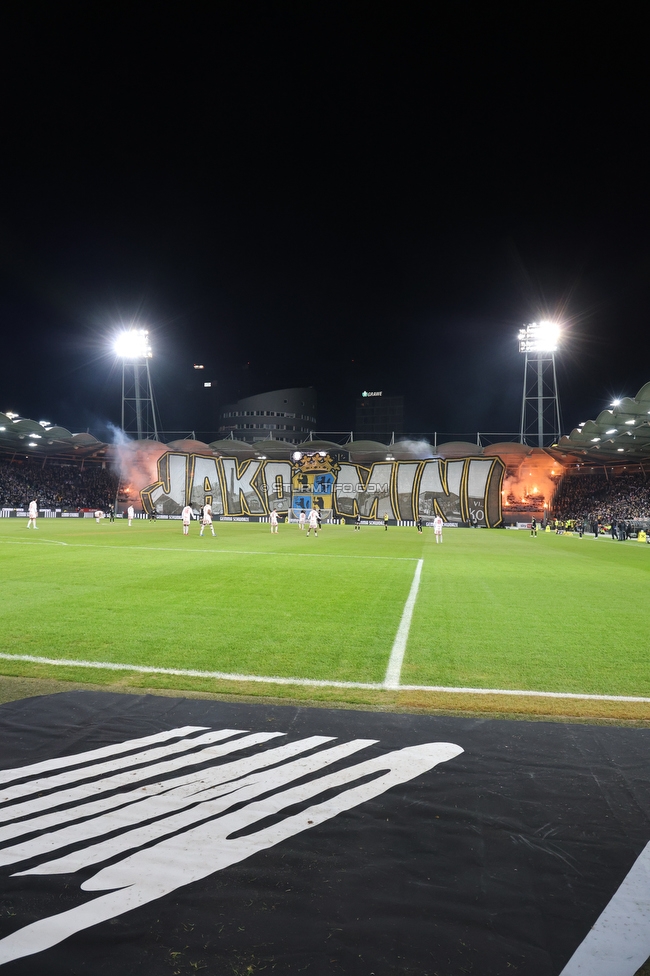 Sturm Graz - GAK
Oesterreichische Fussball Bundesliga, 16. Runde, SK Sturm Graz - Grazer AK, Stadion Liebenau Graz, 07.12.2025. 

Foto zeigt Fans von Sturm mit einer Choreografie
