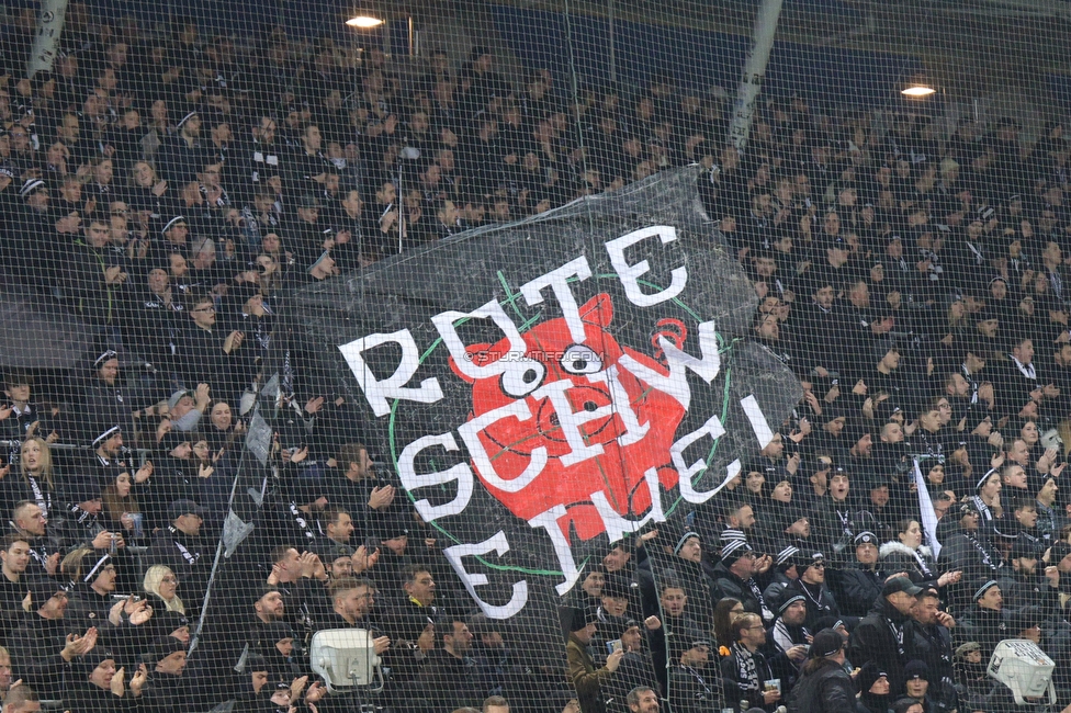 Sturm Graz - GAK
Oesterreichische Fussball Bundesliga, 16. Runde, SK Sturm Graz - Grazer AK, Stadion Liebenau Graz, 07.12.2025. 

Foto zeigt Fans von Sturm
