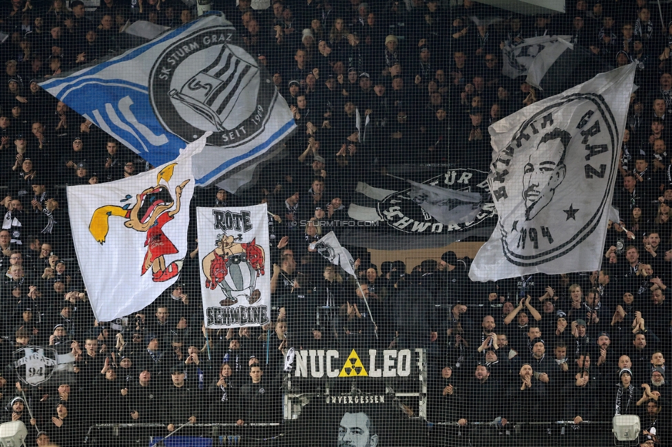 Sturm Graz - GAK
Oesterreichische Fussball Bundesliga, 16. Runde, SK Sturm Graz - Grazer AK, Stadion Liebenau Graz, 07.12.2025. 

Foto zeigt Fans von Sturm
Schlüsselwörter: brigata