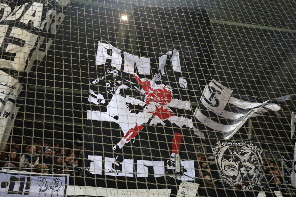Sturm Graz - GAK
Oesterreichische Fussball Bundesliga, 16. Runde, SK Sturm Graz - Grazer AK, Stadion Liebenau Graz, 07.12.2025. 

Foto zeigt Fans von Sturm
