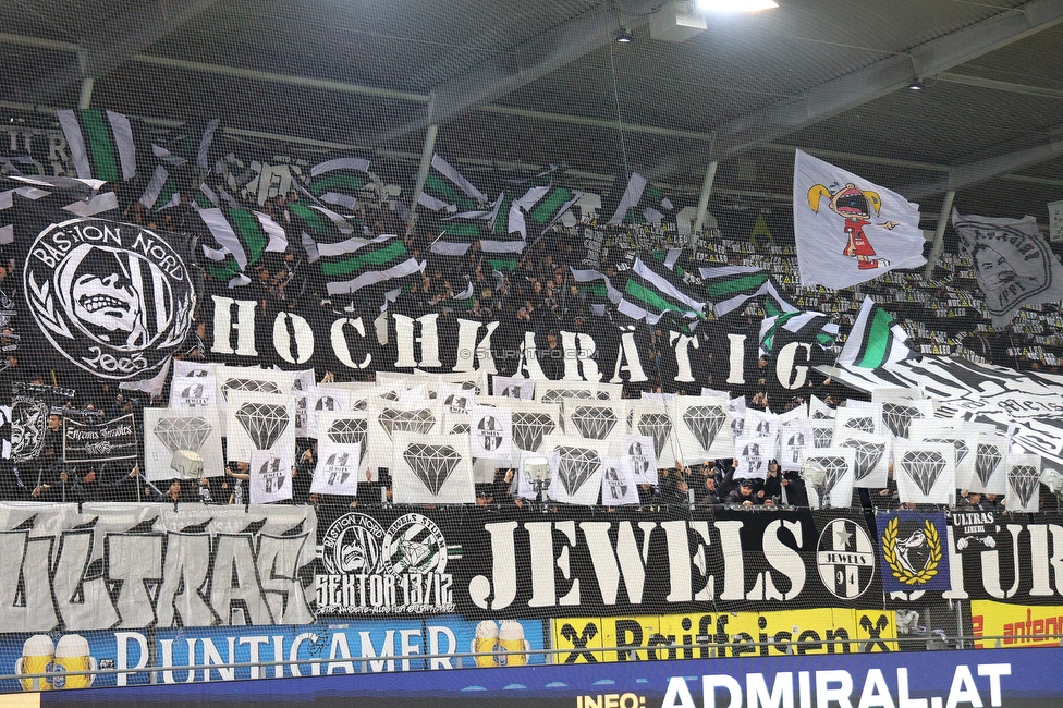 Sturm Graz - GAK
Oesterreichische Fussball Bundesliga, 16. Runde, SK Sturm Graz - Grazer AK, Stadion Liebenau Graz, 07.12.2025. 

Foto zeigt Fans von Sturm mit einer Choreografie
Schlüsselwörter: jewels