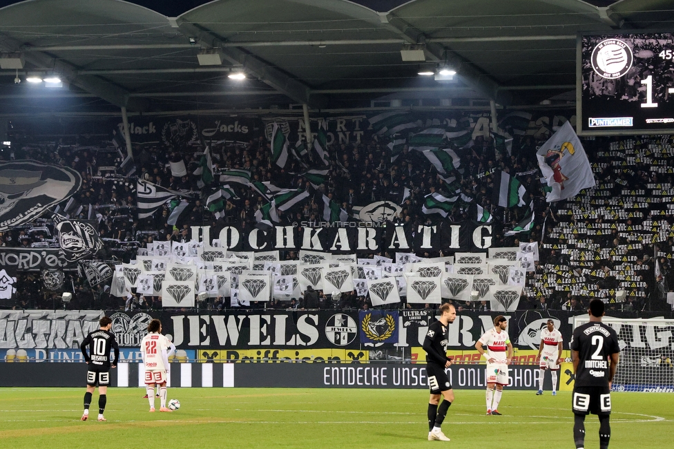 Sturm Graz - GAK
Oesterreichische Fussball Bundesliga, 16. Runde, SK Sturm Graz - Grazer AK, Stadion Liebenau Graz, 07.12.2025. 

Foto zeigt Fans von Sturm
Schlüsselwörter: jewels