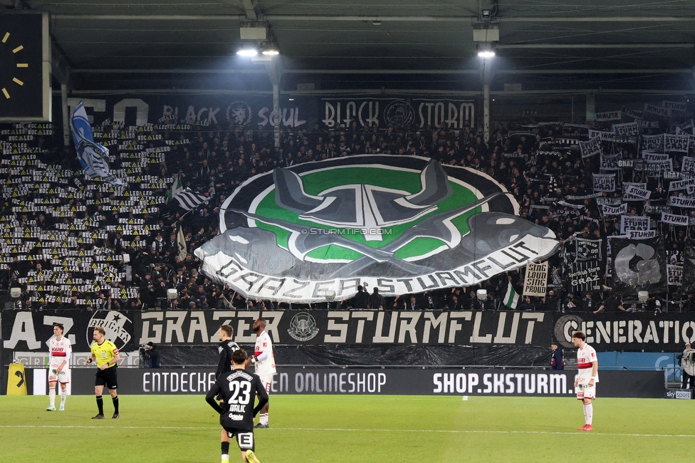 Sturm Graz - GAK
Oesterreichische Fussball Bundesliga, 16. Runde, SK Sturm Graz - Grazer AK, Stadion Liebenau Graz, 07.12.2025. 

Foto zeigt Fans von Sturm
Schlüsselwörter: sturmflut