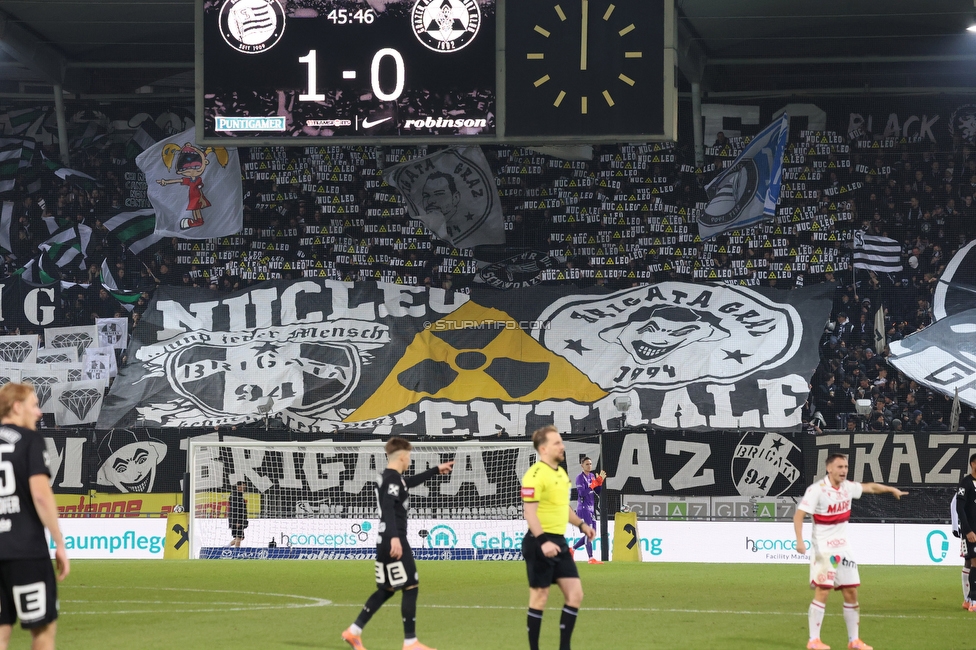 Sturm Graz - GAK
Oesterreichische Fussball Bundesliga, 16. Runde, SK Sturm Graz - Grazer AK, Stadion Liebenau Graz, 07.12.2025. 

Foto zeigt Fans von Sturm
Schlüsselwörter: brigata