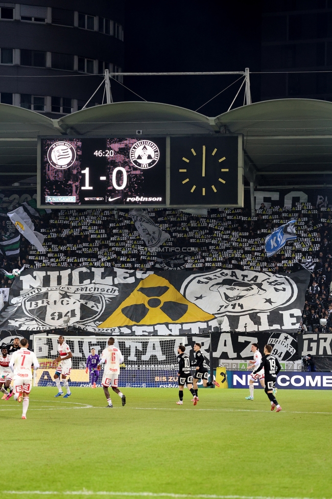 Sturm Graz - GAK
Oesterreichische Fussball Bundesliga, 16. Runde, SK Sturm Graz - Grazer AK, Stadion Liebenau Graz, 07.12.2025. 

Foto zeigt Fans von Sturm
Schlüsselwörter: brigata