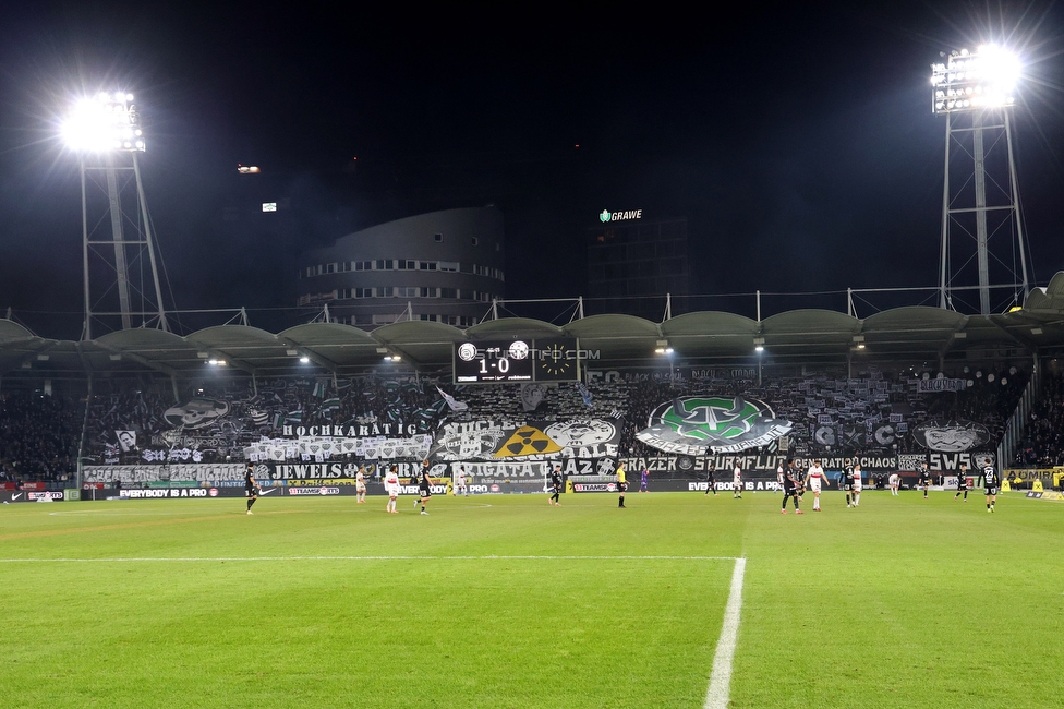 Sturm Graz - GAK
Oesterreichische Fussball Bundesliga, 16. Runde, SK Sturm Graz - Grazer AK, Stadion Liebenau Graz, 07.12.2025. 

Foto zeigt Fans von Sturm
