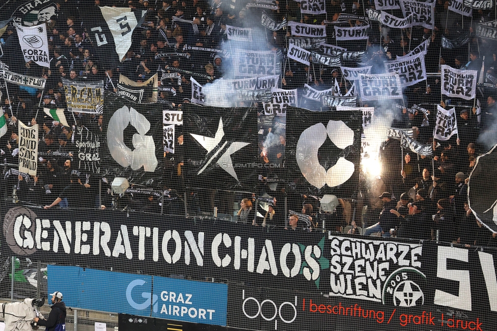 Sturm Graz - GAK
Oesterreichische Fussball Bundesliga, 16. Runde, SK Sturm Graz - Grazer AK, Stadion Liebenau Graz, 07.12.2025. 

Foto zeigt Fans von Sturm mit einer Choreografie
Schlüsselwörter: generationchaos