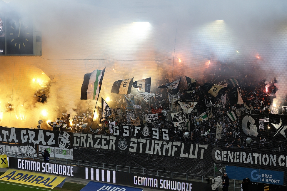Sturm Graz - GAK
Oesterreichische Fussball Bundesliga, 16. Runde, SK Sturm Graz - Grazer AK, Stadion Liebenau Graz, 07.12.2025. 

Foto zeigt Fans von Sturm mit einer Choreografie
Schlüsselwörter: sturmflut