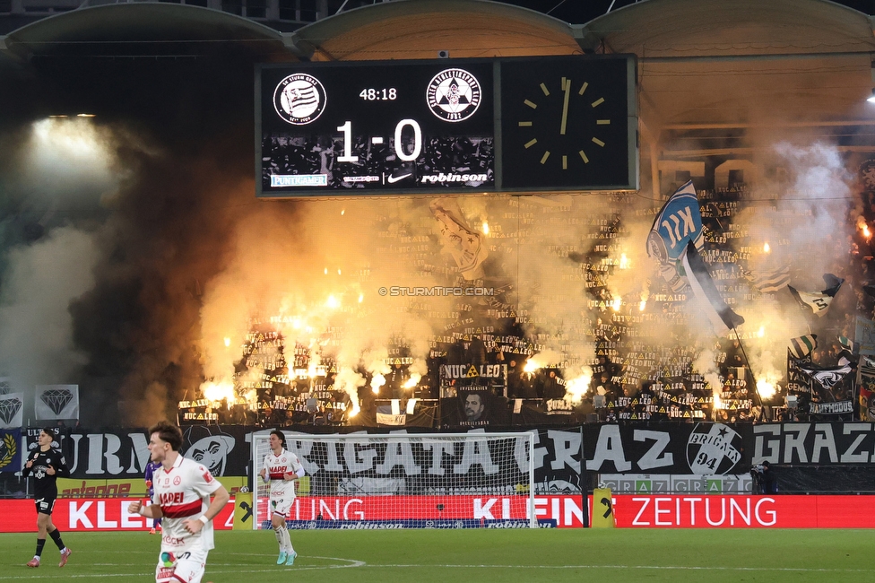 Sturm Graz - GAK
Oesterreichische Fussball Bundesliga, 16. Runde, SK Sturm Graz - Grazer AK, Stadion Liebenau Graz, 07.12.2025. 

Foto zeigt Fans von Sturm
Schlüsselwörter: brigata