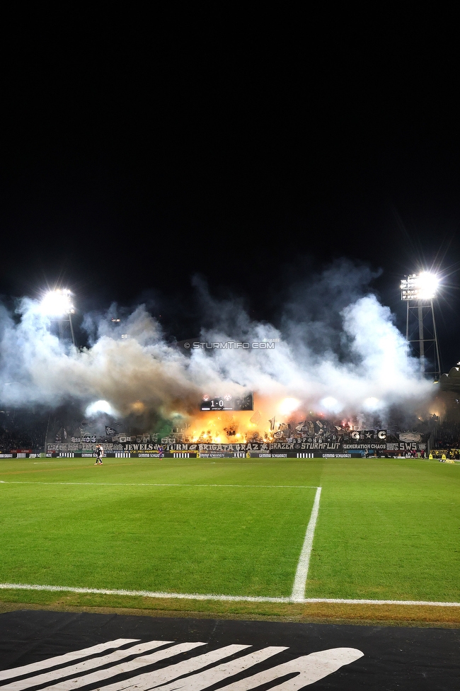 Sturm Graz - GAK
Oesterreichische Fussball Bundesliga, 16. Runde, SK Sturm Graz - Grazer AK, Stadion Liebenau Graz, 07.12.2025. 

Foto zeigt Fans von Sturm
