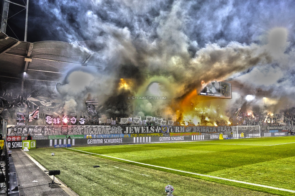 Sturm Graz - GAK
Oesterreichische Fussball Bundesliga, 16. Runde, SK Sturm Graz - Grazer AK, Stadion Liebenau Graz, 07.12.2025. 

Foto zeigt Fans von Sturm mit einer Choreografie
