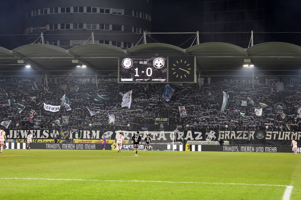 Sturm Graz - GAK
Oesterreichische Fussball Bundesliga, 16. Runde, SK Sturm Graz - Grazer AK, Stadion Liebenau Graz, 07.12.2025. 

Foto zeigt Fans von Sturm
Schlüsselwörter: schals