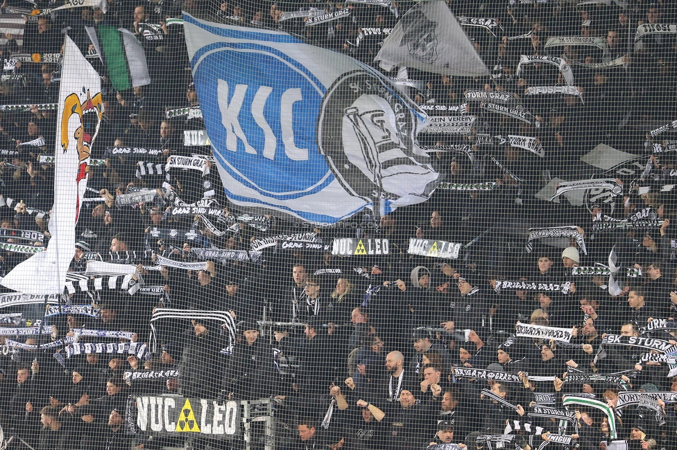 Sturm Graz - GAK
Oesterreichische Fussball Bundesliga, 16. Runde, SK Sturm Graz - Grazer AK, Stadion Liebenau Graz, 07.12.2025. 

Foto zeigt Fans von Sturm
Schlüsselwörter: schals brigata