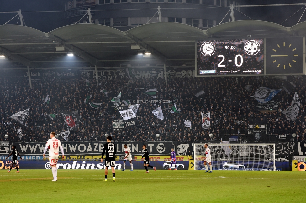 Sturm Graz - GAK
Oesterreichische Fussball Bundesliga, 16. Runde, SK Sturm Graz - Grazer AK, Stadion Liebenau Graz, 07.12.2025. 

Foto zeigt Fans von Sturm
