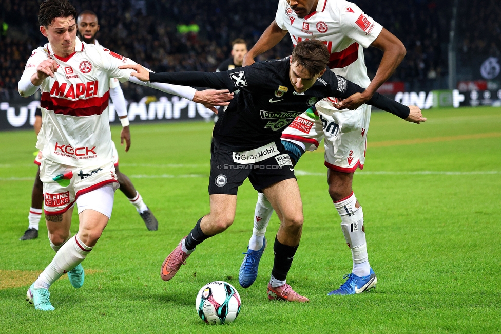 Sturm Graz - GAK
Oesterreichische Fussball Bundesliga, 16. Runde, SK Sturm Graz - Grazer AK, Stadion Liebenau Graz, 07.12.2025. 

Foto zeigt Leon Grgic (Sturm)
