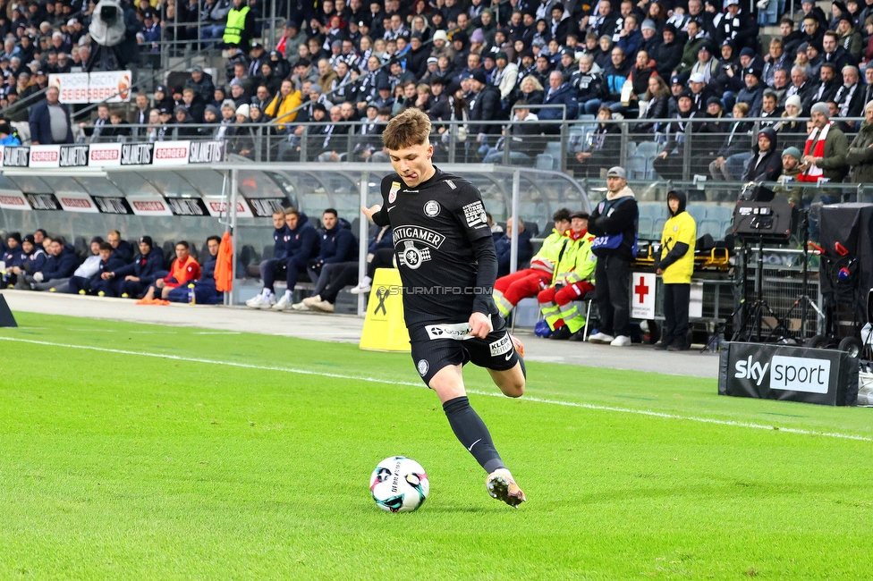Sturm Graz - GAK
Oesterreichische Fussball Bundesliga, 16. Runde, SK Sturm Graz - Grazer AK, Stadion Liebenau Graz, 07.12.2025. 

Foto zeigt Filip Jan Rozga (Sturm)
