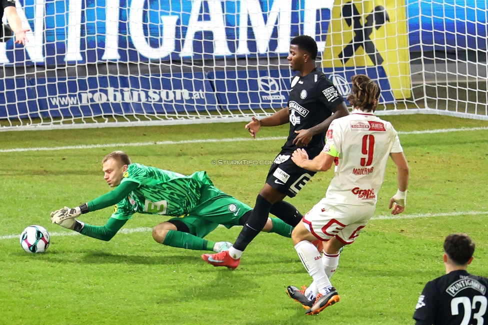 Sturm Graz - GAK
Oesterreichische Fussball Bundesliga, 16. Runde, SK Sturm Graz - Grazer AK, Stadion Liebenau Graz, 07.12.2025. 

Foto zeigt Oliver Christensen (Sturm)
