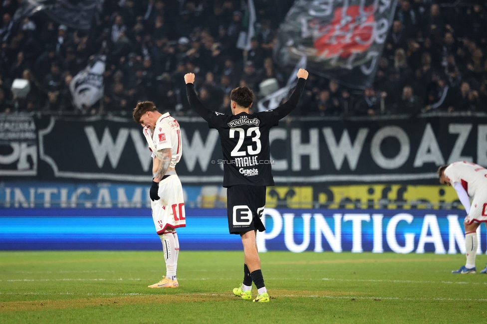 Sturm Graz - GAK
Oesterreichische Fussball Bundesliga, 16. Runde, SK Sturm Graz - Grazer AK, Stadion Liebenau Graz, 07.12.2025. 

Foto zeigt Arjan Malic (Sturm)
