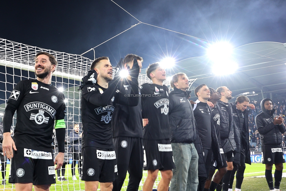Sturm Graz - GAK
Oesterreichische Fussball Bundesliga, 16. Runde, SK Sturm Graz - Grazer AK, Stadion Liebenau Graz, 07.12.2025. 

Foto zeigt die Mannschaft von Sturm
